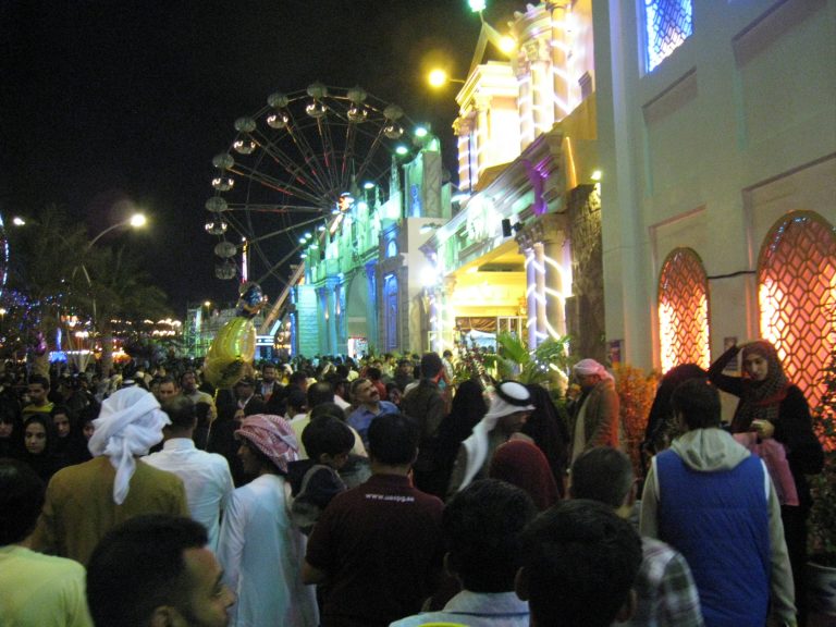 Expat Life Blog Women's Life in Dubai photo of People in Dubai's Global Village