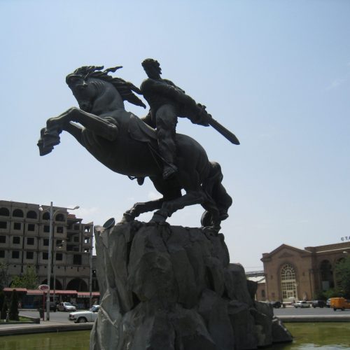 Expat Life Blog Yerevan Travel Guide photo of statue in Yerevan, Armenia