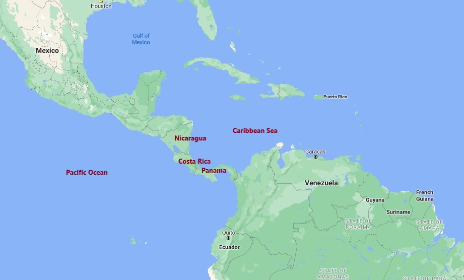 Expat Life Blog Map of Central America