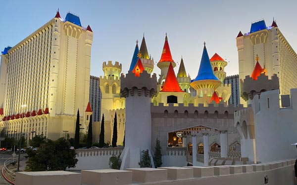 Expat Life Blog Las Vegas - Tourist Ultimate Guide 2021 photo of Excalibur with its King Arthur theme