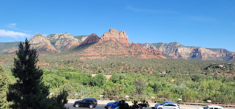 The Cathedral Rock and the Bell Rock in Sedona